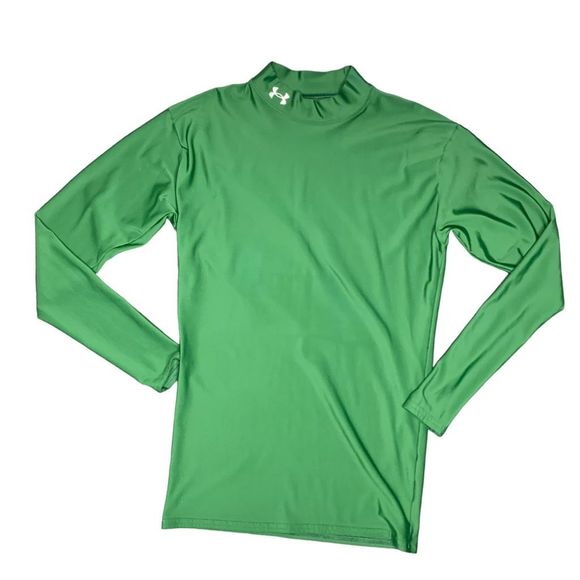 Under Armour Other - Under Armour Mock Neck Long Sleeve Compression Shirt Men's Size Large Green